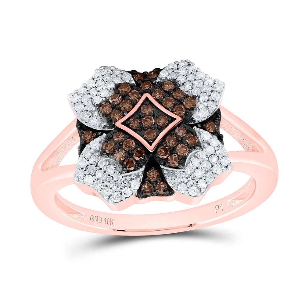 10K Yellow Or Whte Or Rose Gold 3/8Cttw Natural Diamond Gift Natural Ring