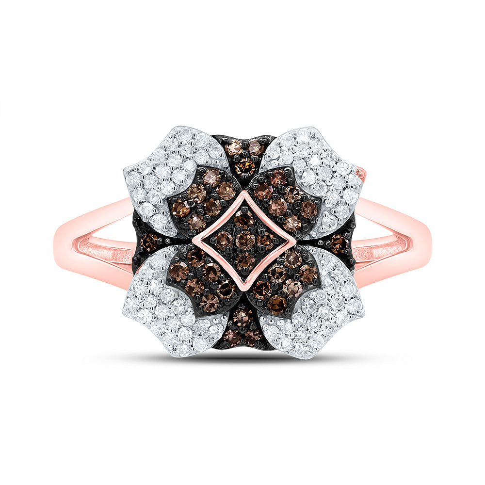 10K Yellow Or Whte Or Rose Gold 3/8Cttw Natural Diamond Gift Natural Ring