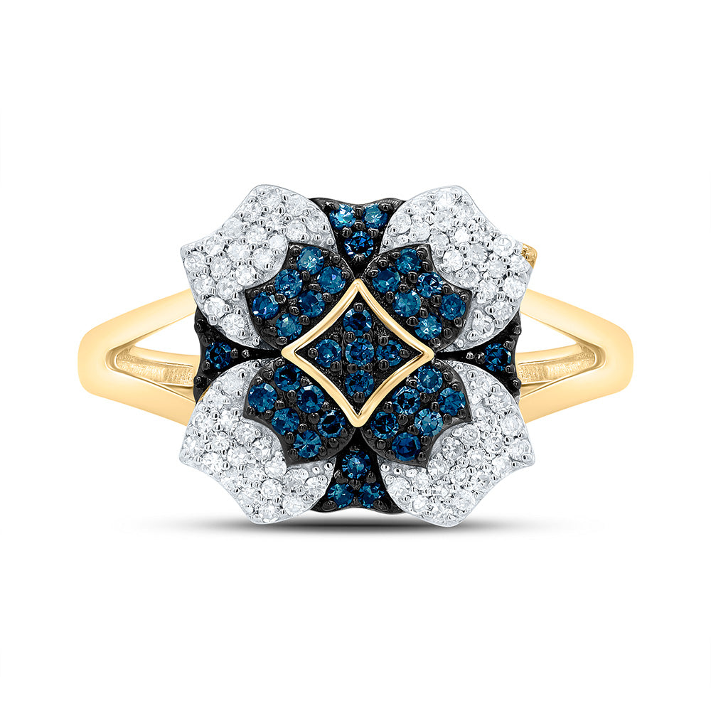 10K Yellow Or Whte Or Rose Gold 3/8Cttw Natural Diamond Gift Natural Ring