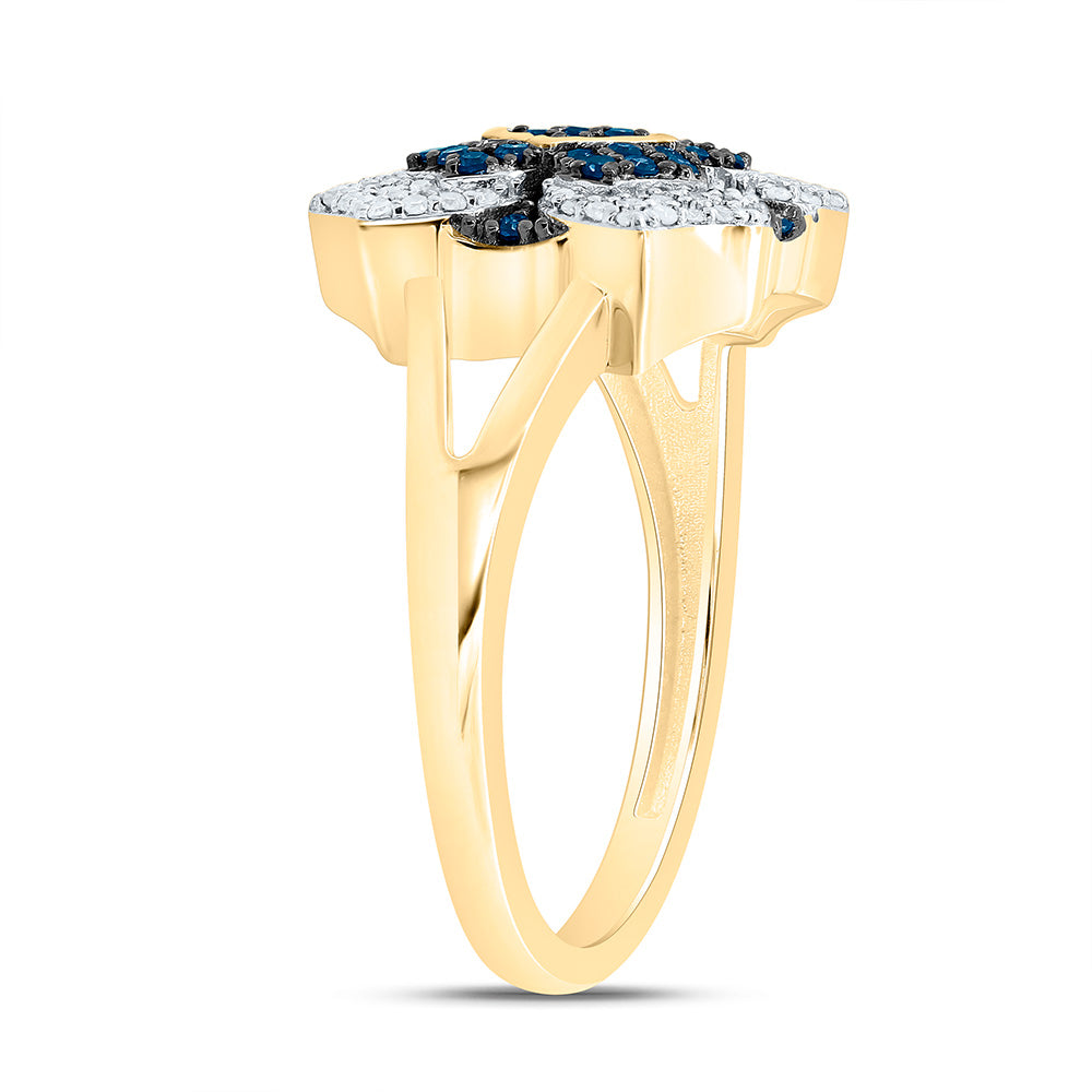 10K Yellow Or Whte Or Rose Gold 3/8Cttw Natural Diamond Gift Natural Ring