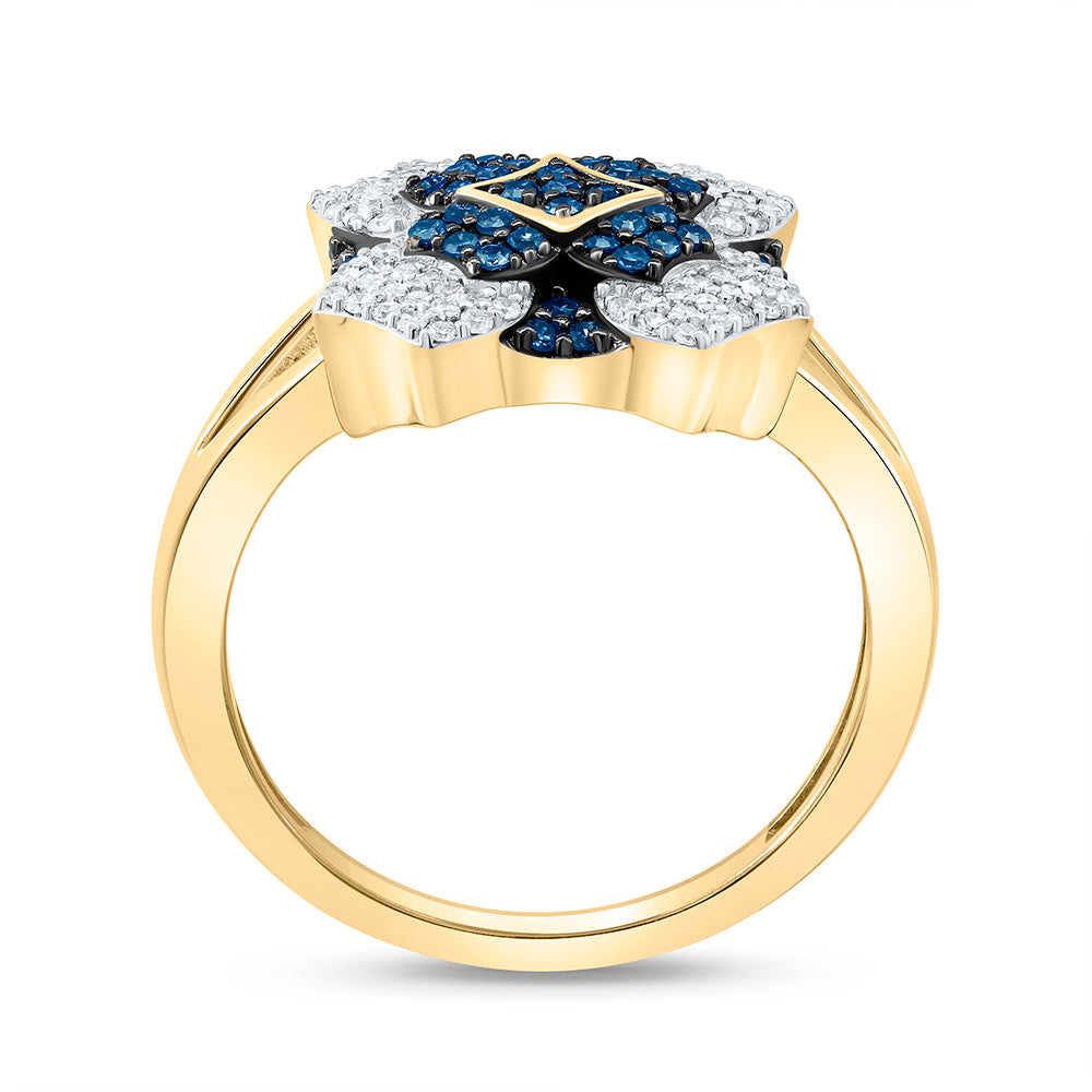 10K Yellow Or Whte Or Rose Gold 3/8Cttw Natural Diamond Gift Natural Ring