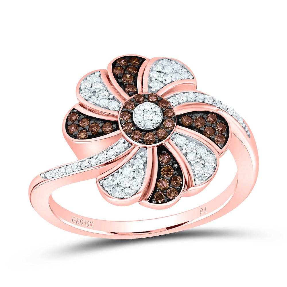 10K Yellow Or White Or Rose Gold 3/8Cttw Natural Diamond Gift Natural Ring