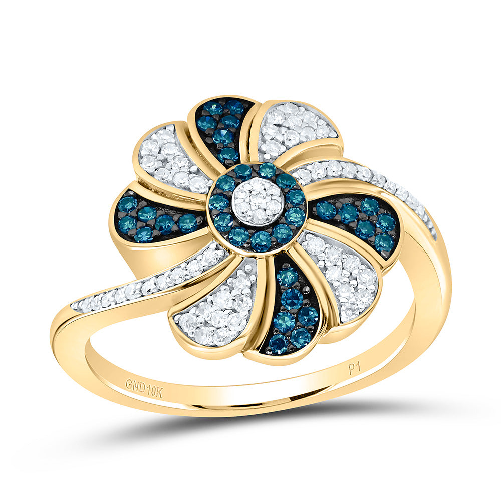 10K Yellow Or White Or Rose Gold 3/8Cttw Natural Diamond Gift Natural Ring