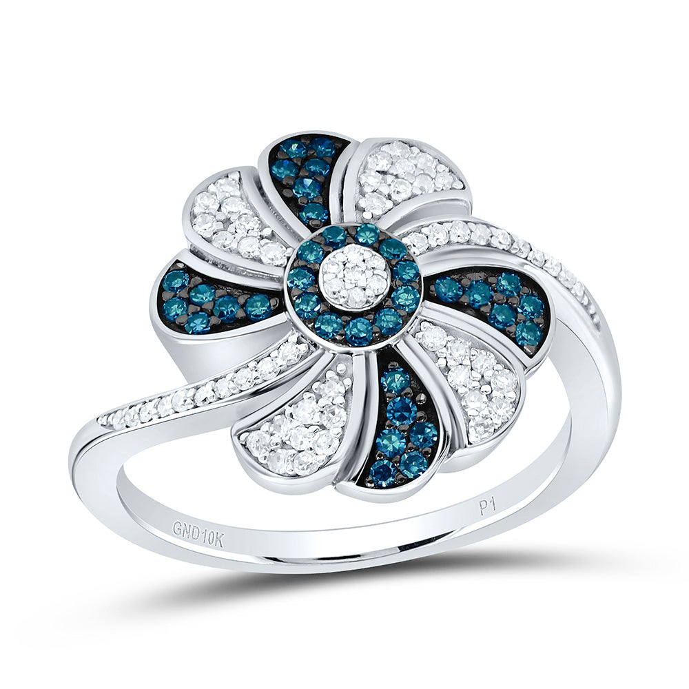 10K Yellow Or White Or Rose Gold 3/8Cttw Natural Diamond Gift Natural Ring