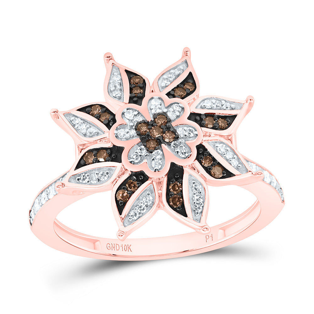 10K Yellow Or White Or Rose Gold 1/3Cttw Natural Diamond Gift Natural Ring