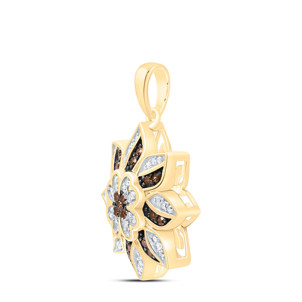 10K Yellow Or White Or Rose Gold 1/5Cttw Natural Diamond Gift Natural Pendant
