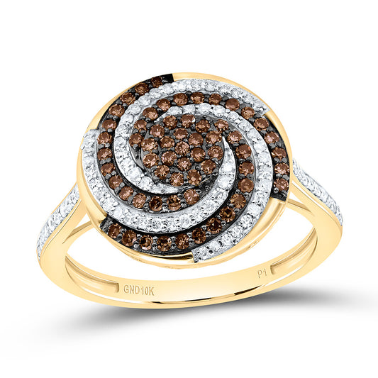 10K Yellow Or White Or Rose Gold 1/2Cttw Natural Diamond Gift Natural Ring