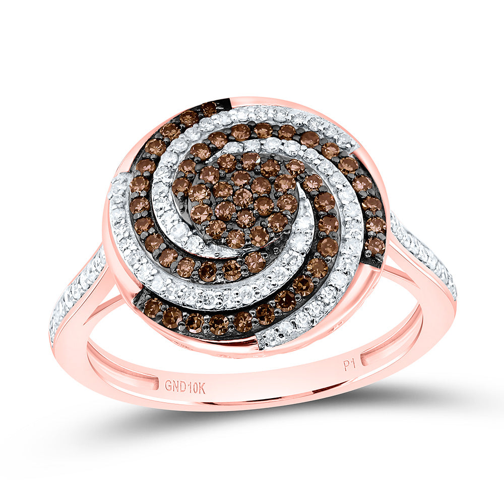 10K Yellow Or White Or Rose Gold 1/2Cttw Natural Diamond Gift Natural Ring