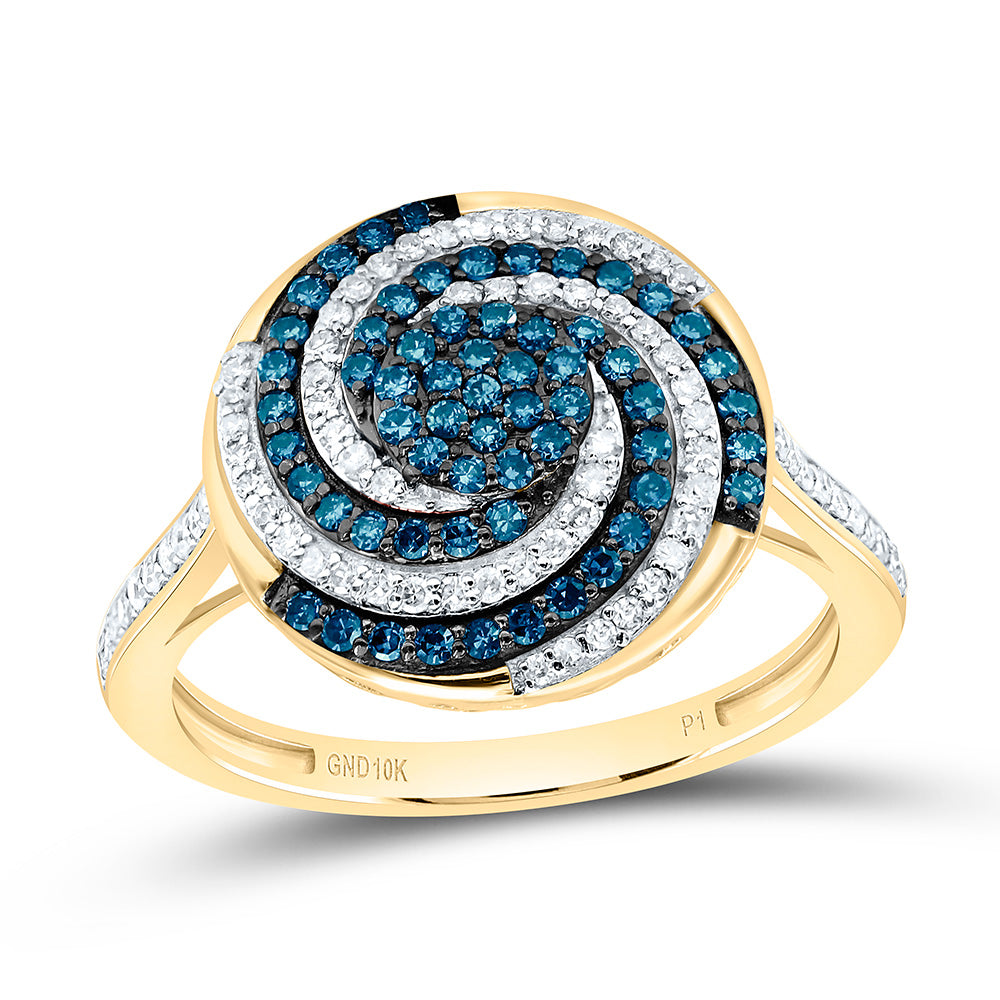 10K Yellow Or White Or Rose Gold 1/2Cttw Natural Diamond Gift Natural Ring