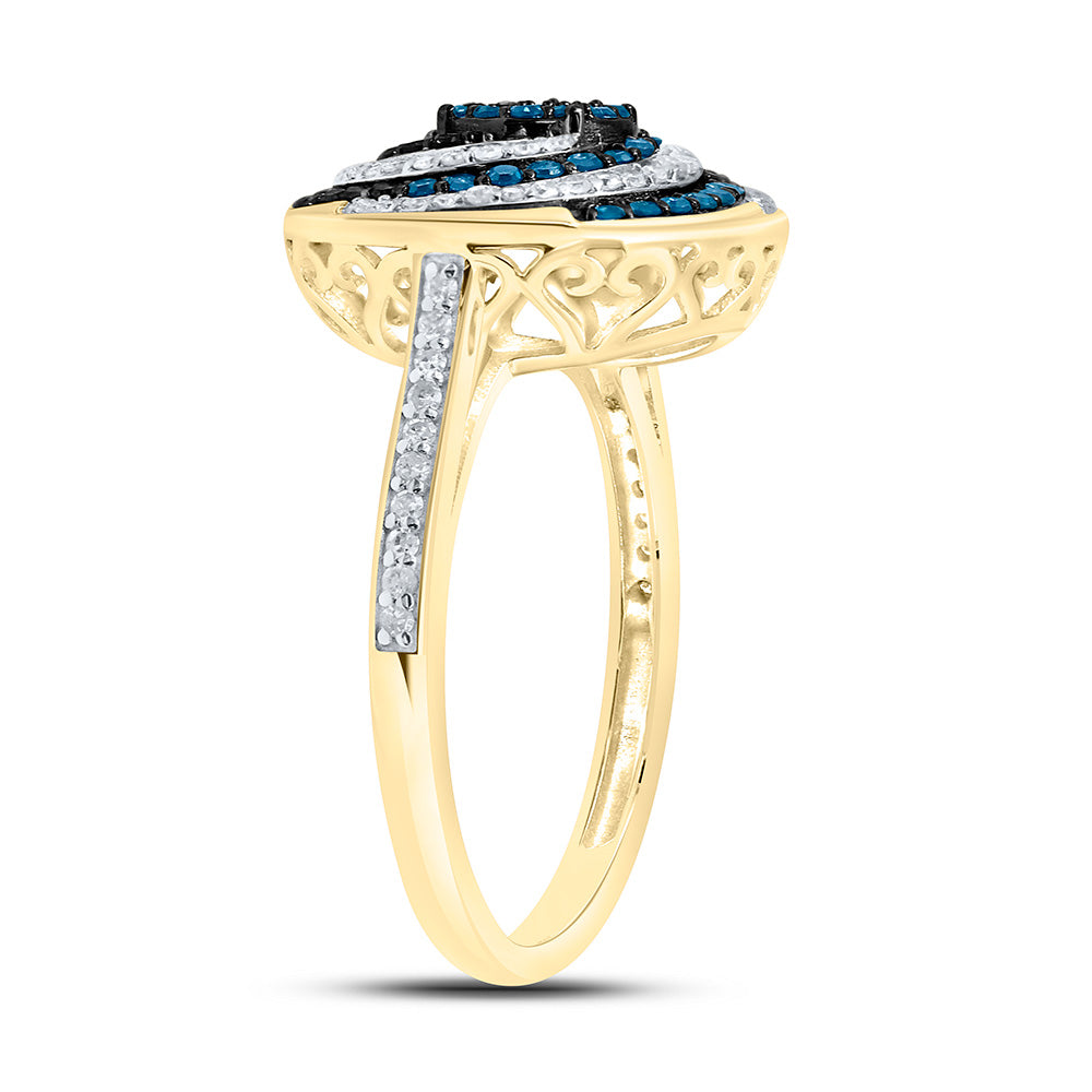10K Yellow Or White Or Rose Gold 1/2Cttw Natural Diamond Gift Natural Ring