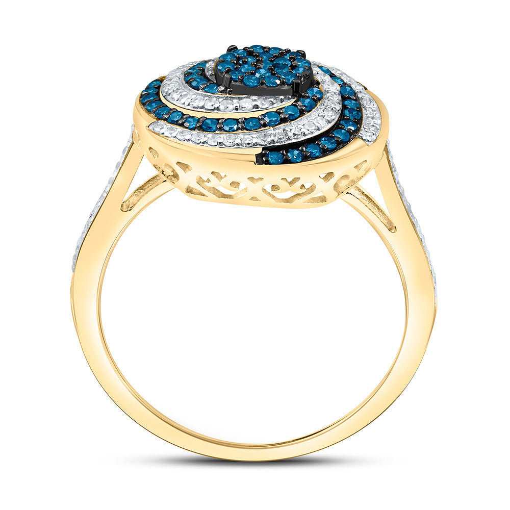 10K Yellow Or White Or Rose Gold 1/2Cttw Natural Diamond Gift Natural Ring