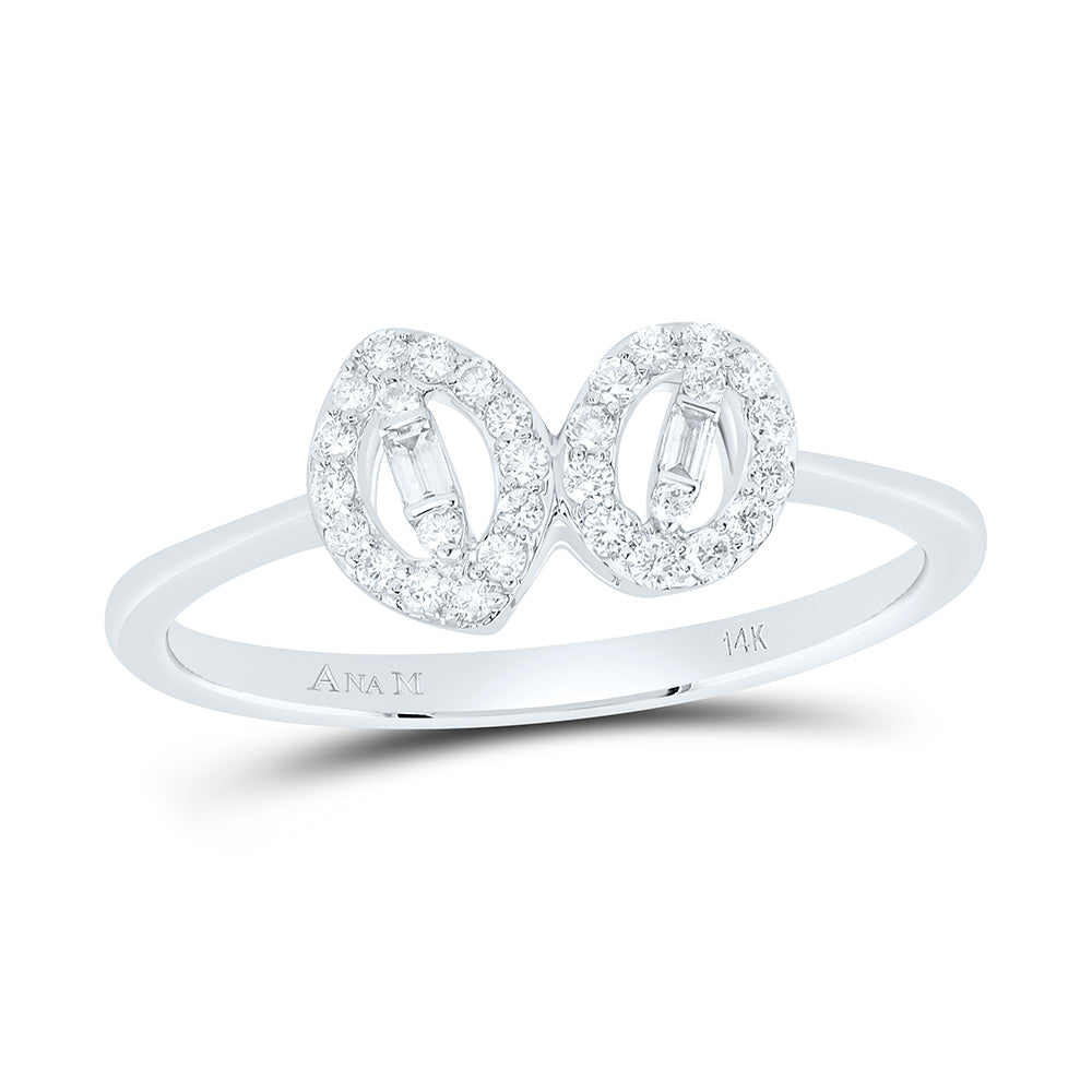14K Yellow Or White Gold 1/5Cttw Natural Diamond Fashion Ring