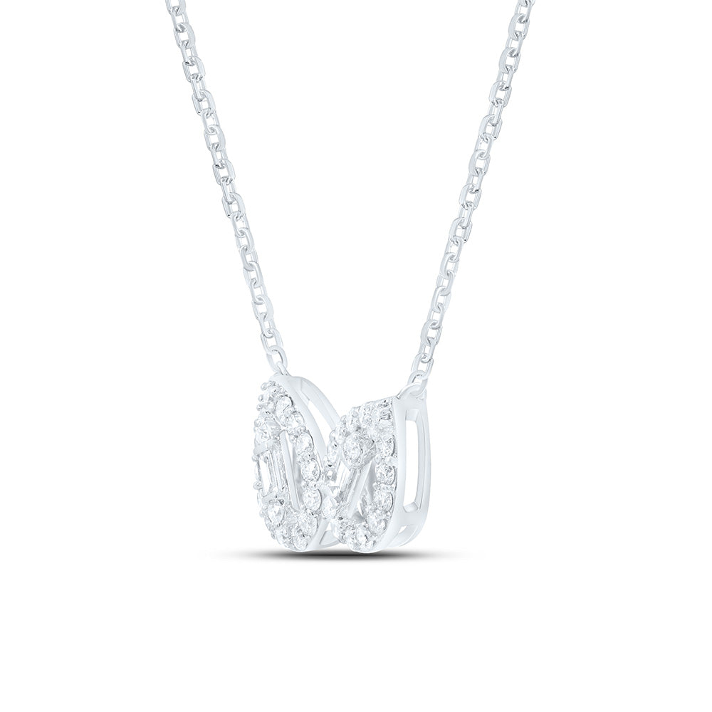 14K Yellow Or White Gold 1/5Cttw Natural Diamond Fashion Necklace (18 Inch)