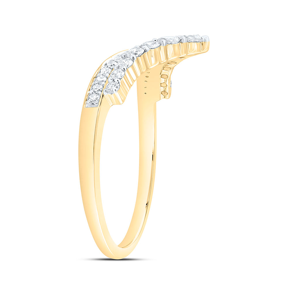 14K Yellow Gold 1/2Cttw Natural Diamond Fashion Ring