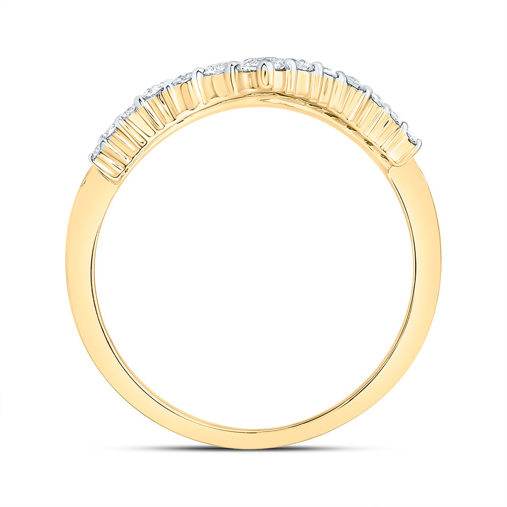 14K Yellow Gold 1/2Cttw Natural Diamond Fashion Ring