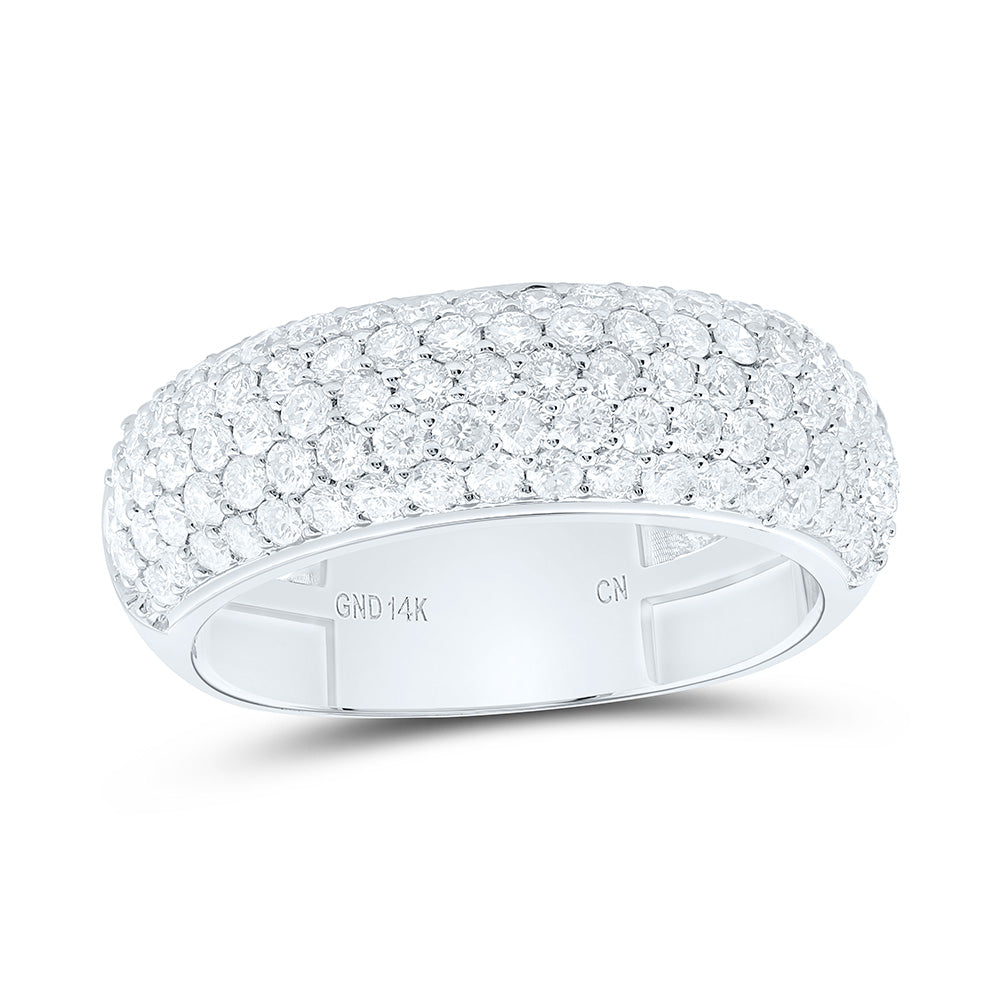 14K White Gold 1 1/3Cttw Natural Diamond Cn Fashion Band