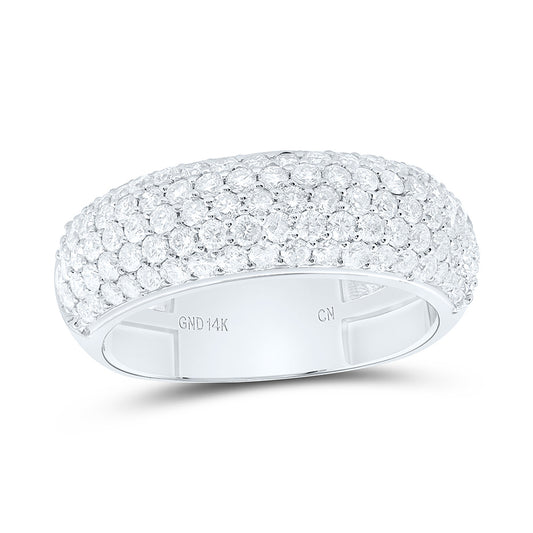 14K White Gold 1 1/3Cttw Natural Diamond Cn Fashion Band