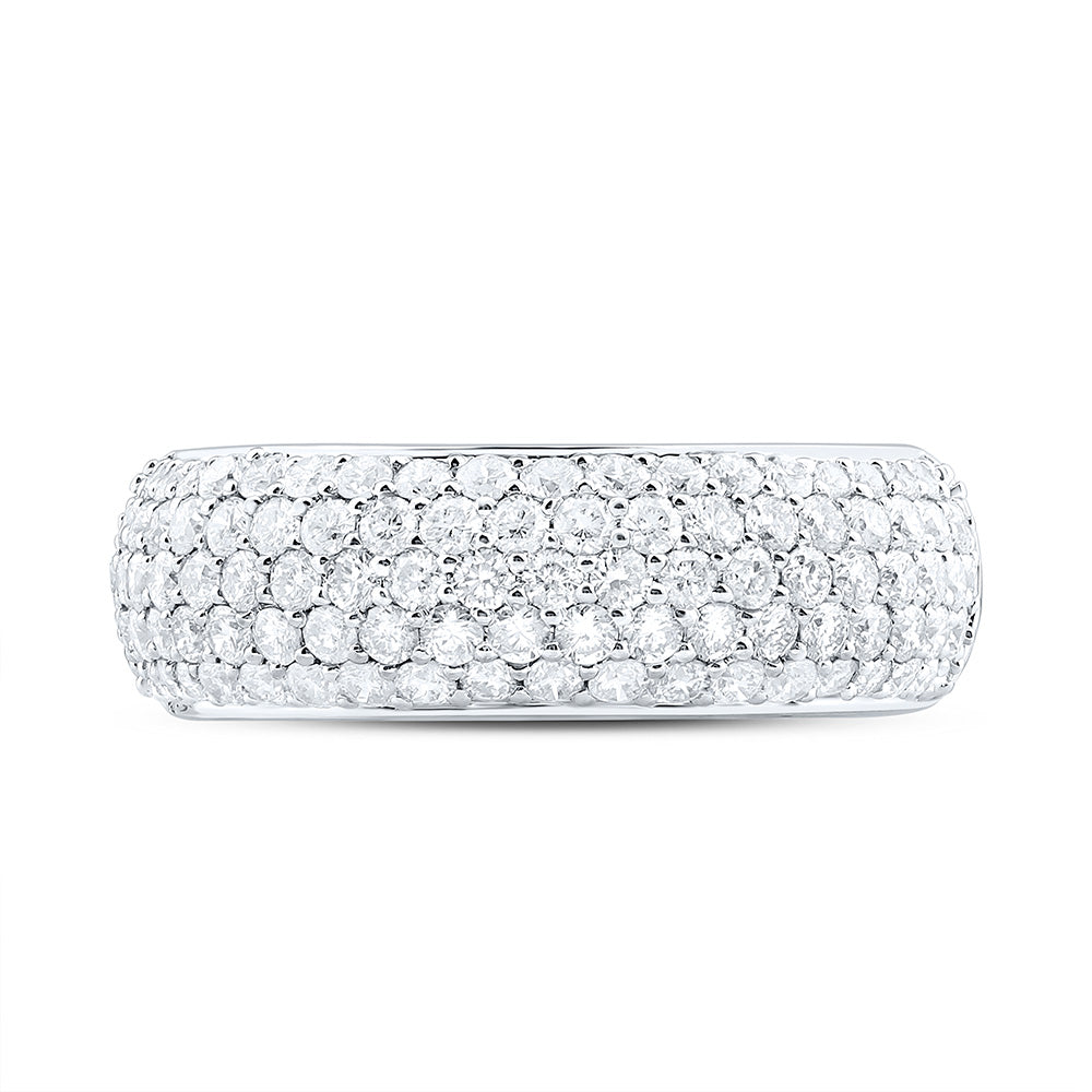 14K White Gold 1 1/3Cttw Natural Diamond Cn Fashion Band
