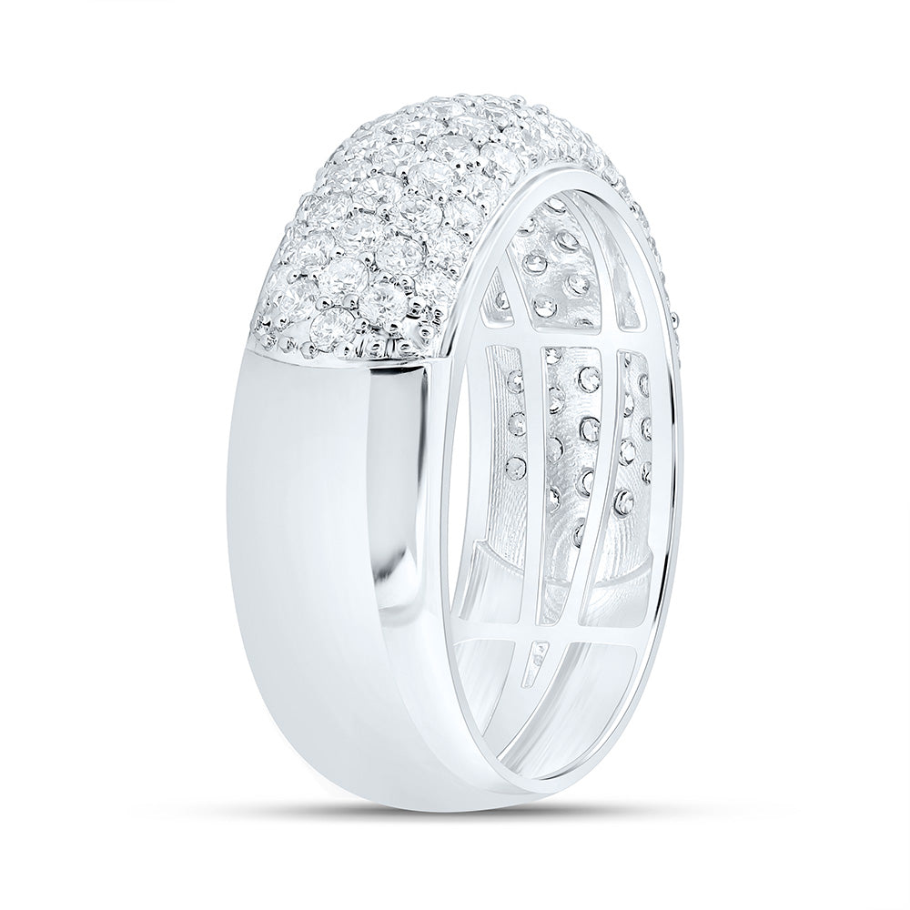 14K White Gold 1 1/3Cttw Natural Diamond Cn Fashion Band
