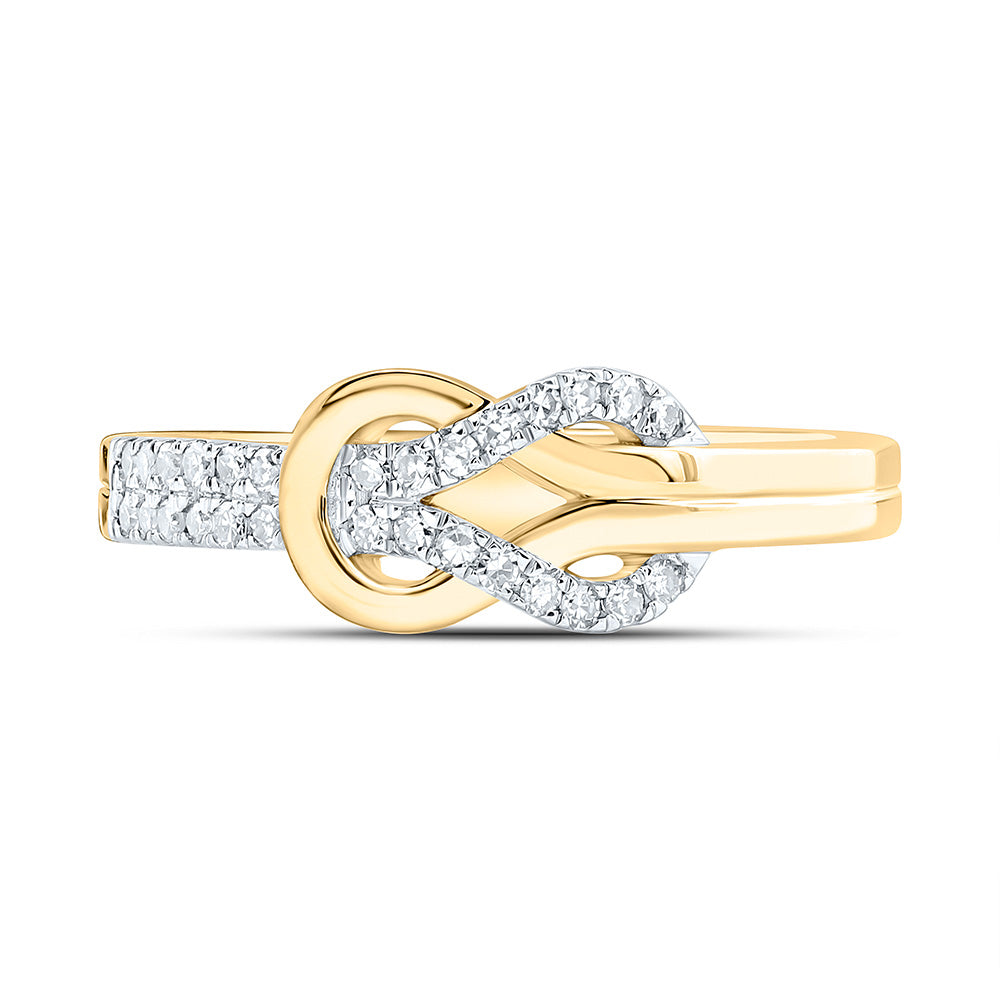 14K Yellow Or White Gold 1/5Cttw Natural Diamond Fashion Ring