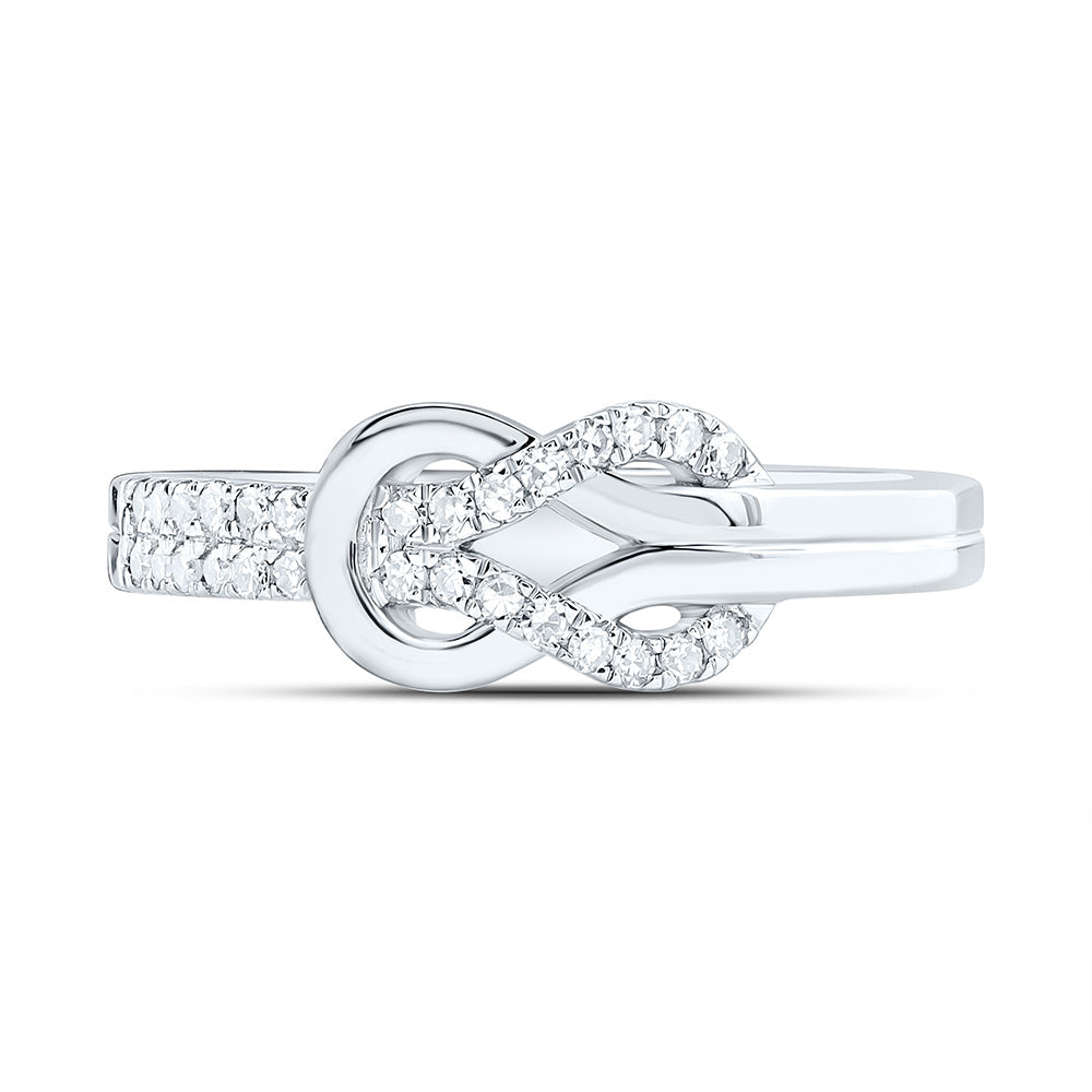 14K Yellow Or White Gold 1/5Cttw Natural Diamond Fashion Ring