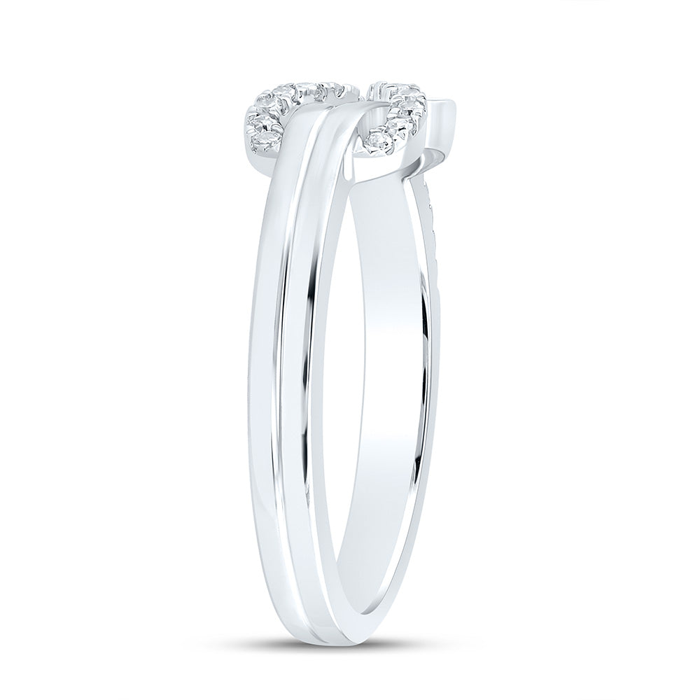 14K Yellow Or White Gold 1/5Cttw Natural Diamond Fashion Ring