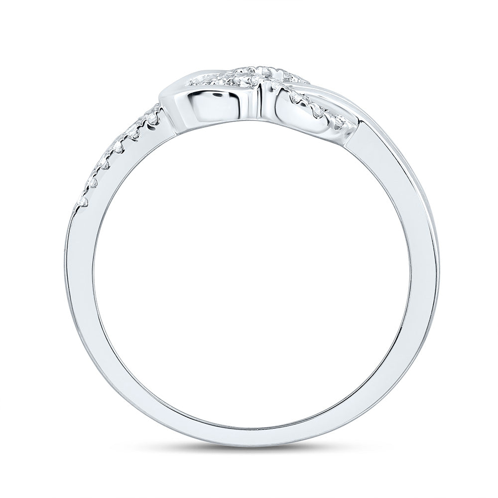 14K Yellow Or White Gold 1/5Cttw Natural Diamond Fashion Ring