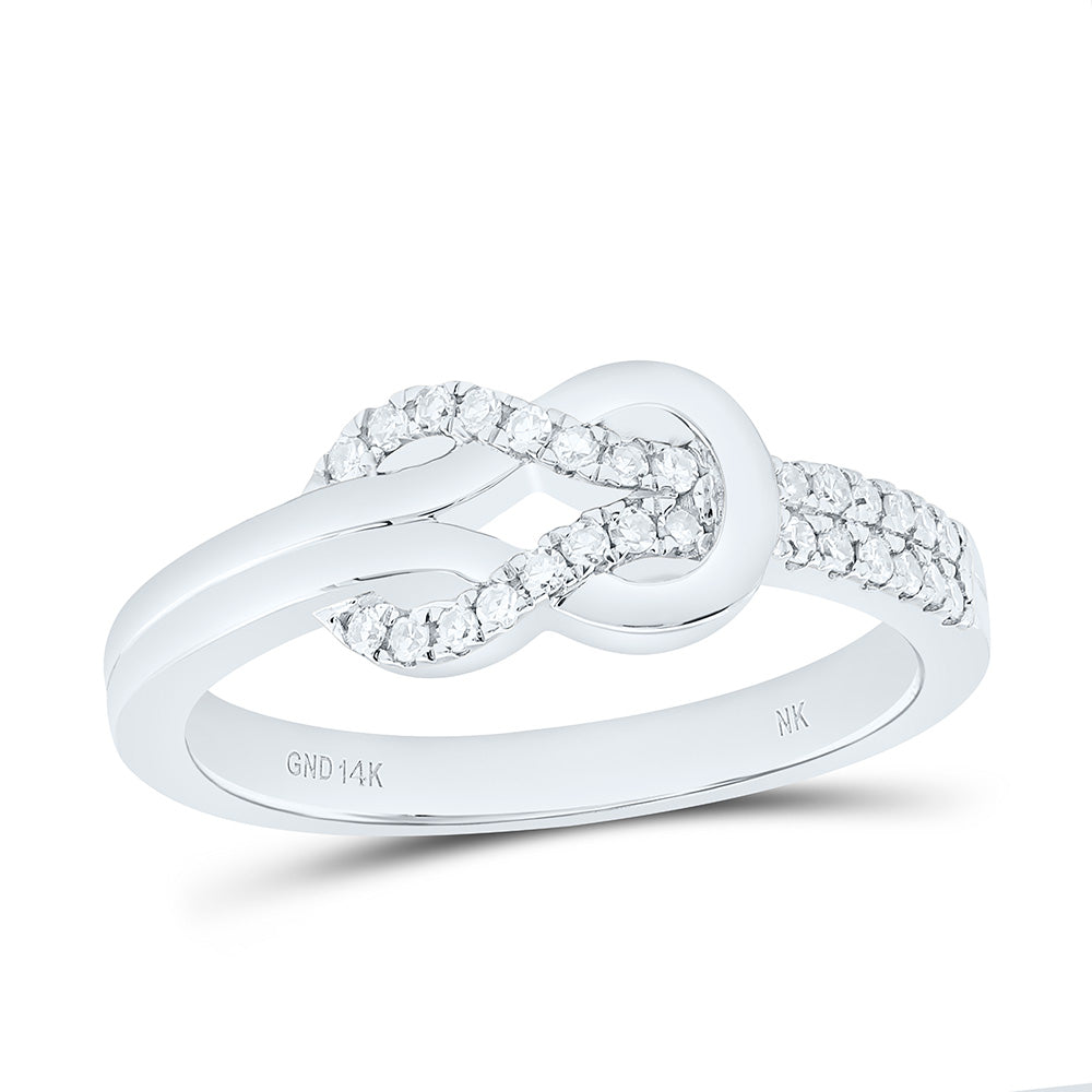 14K Yellow Or White Gold 1/5Cttw Natural Diamond Fashion Ring