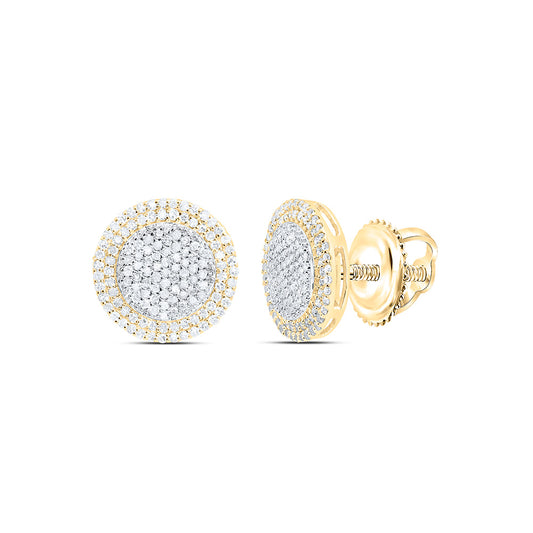 10K Yellow Gold 3/4Cttw Natural Diamond Fashion Round Earring