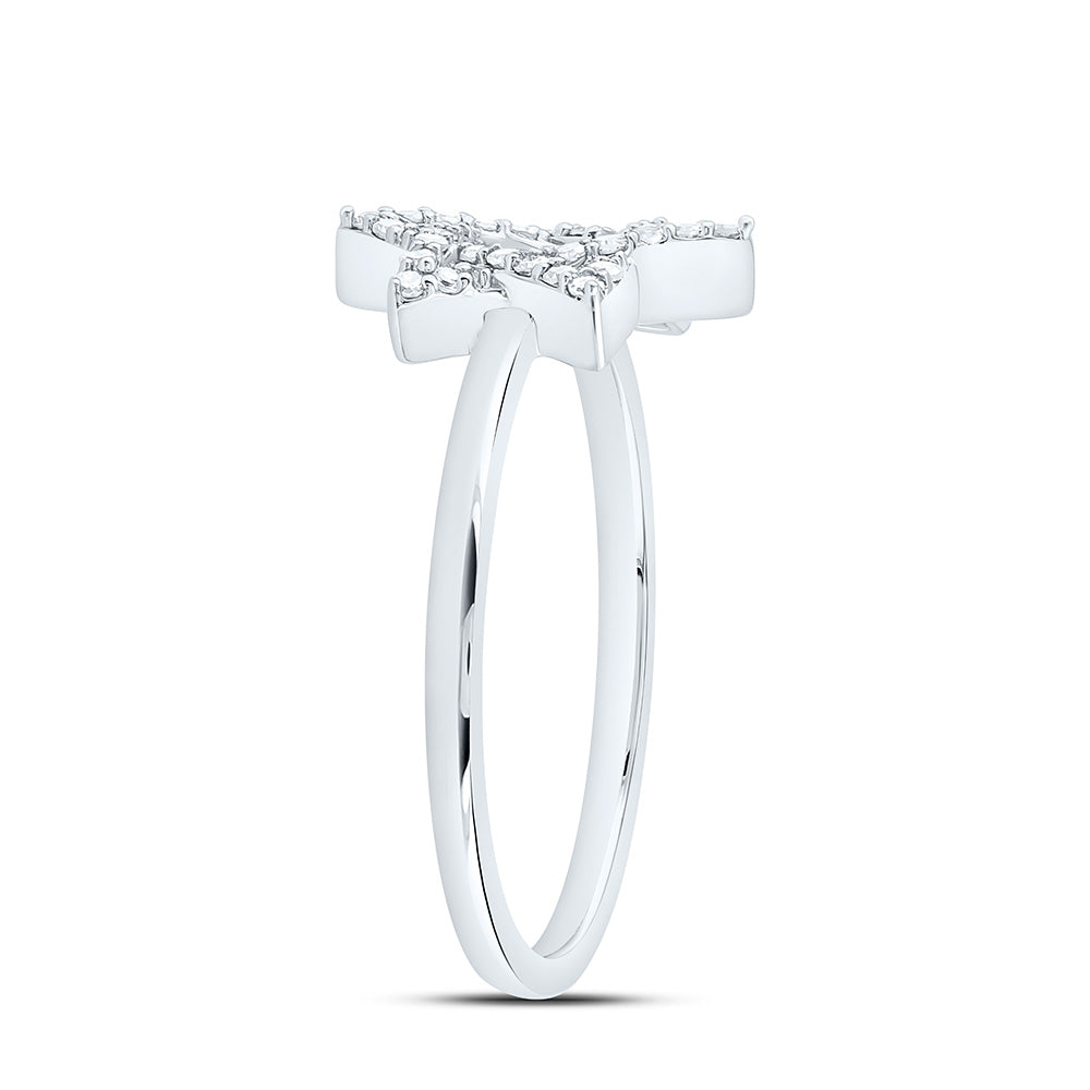 10K Yellow Or White Gold 1/6Cttw Natural Diamond Fashion Star Of David Ring