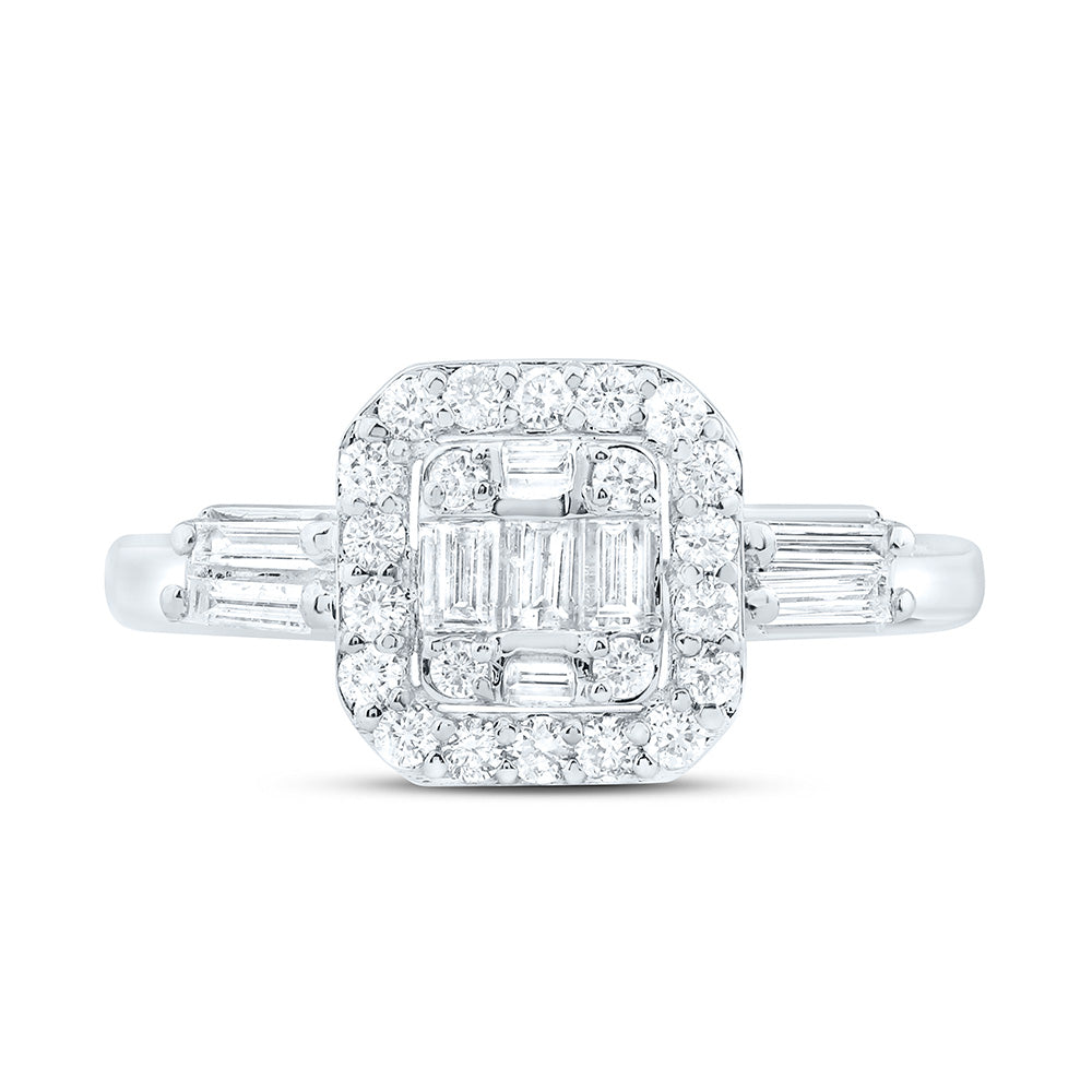 14K Yellow Or White Gold 1/2Cttw Natural Diamond Fashion Ring