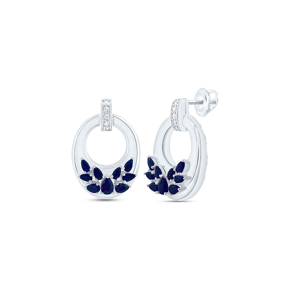 14K Yellow Or White Gold 1/8Cttw Natural Diamond Pear Earring