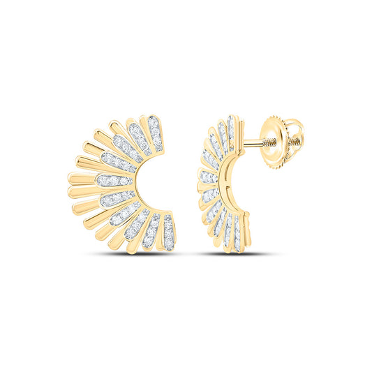 14K Yellow Or White Gold 1/3Cttw Natural Diamond Fashion Earring