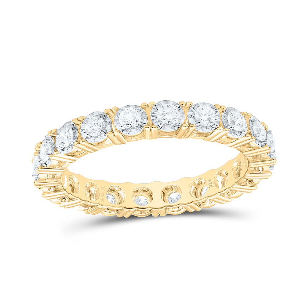 14K Yellow Or White Gold 5/8Cttw Natural Diamond Eternity Band