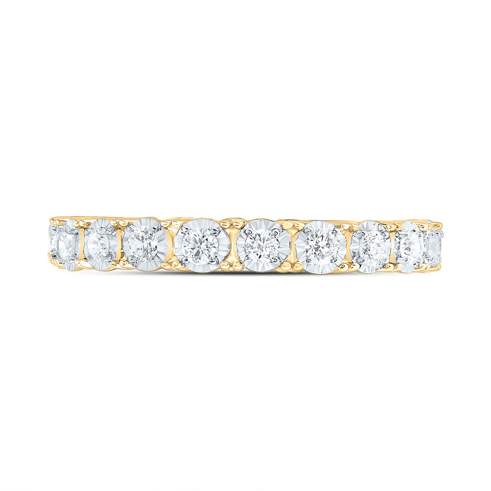 14K Yellow Or White Gold 5/8Cttw Natural Diamond Eternity Band