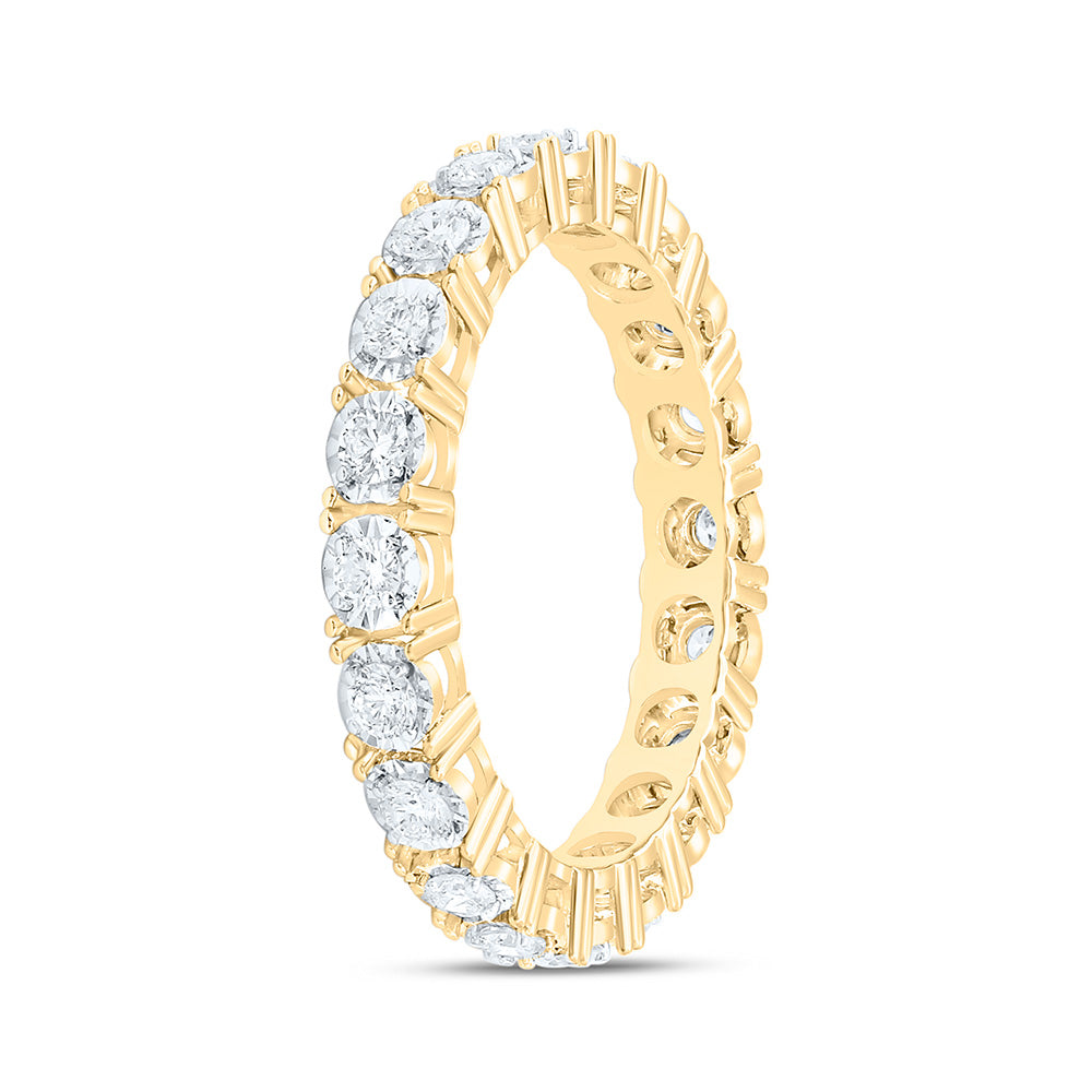 14K Yellow Or White Gold 5/8Cttw Natural Diamond Eternity Band