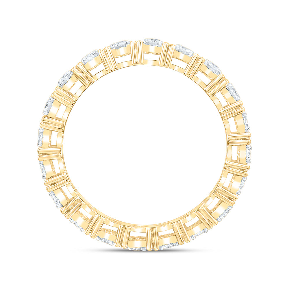 14K Yellow Or White Gold 5/8Cttw Natural Diamond Eternity Band