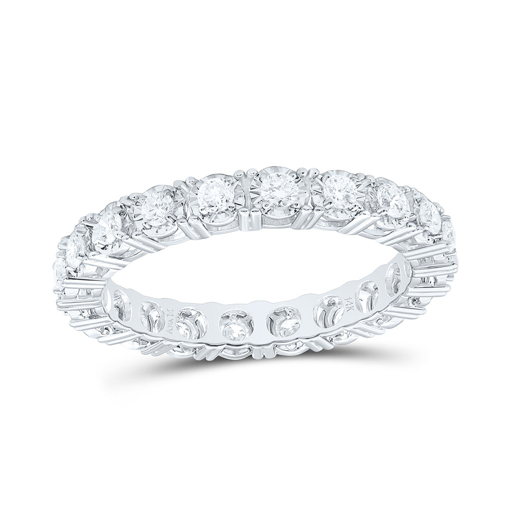 14K Yellow Or White Gold 5/8Cttw Natural Diamond Eternity Band