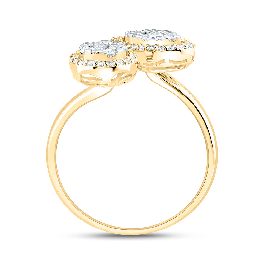 14K Yellow Or White Gold 1/2Cttw Natural Diamond Fashion Ring