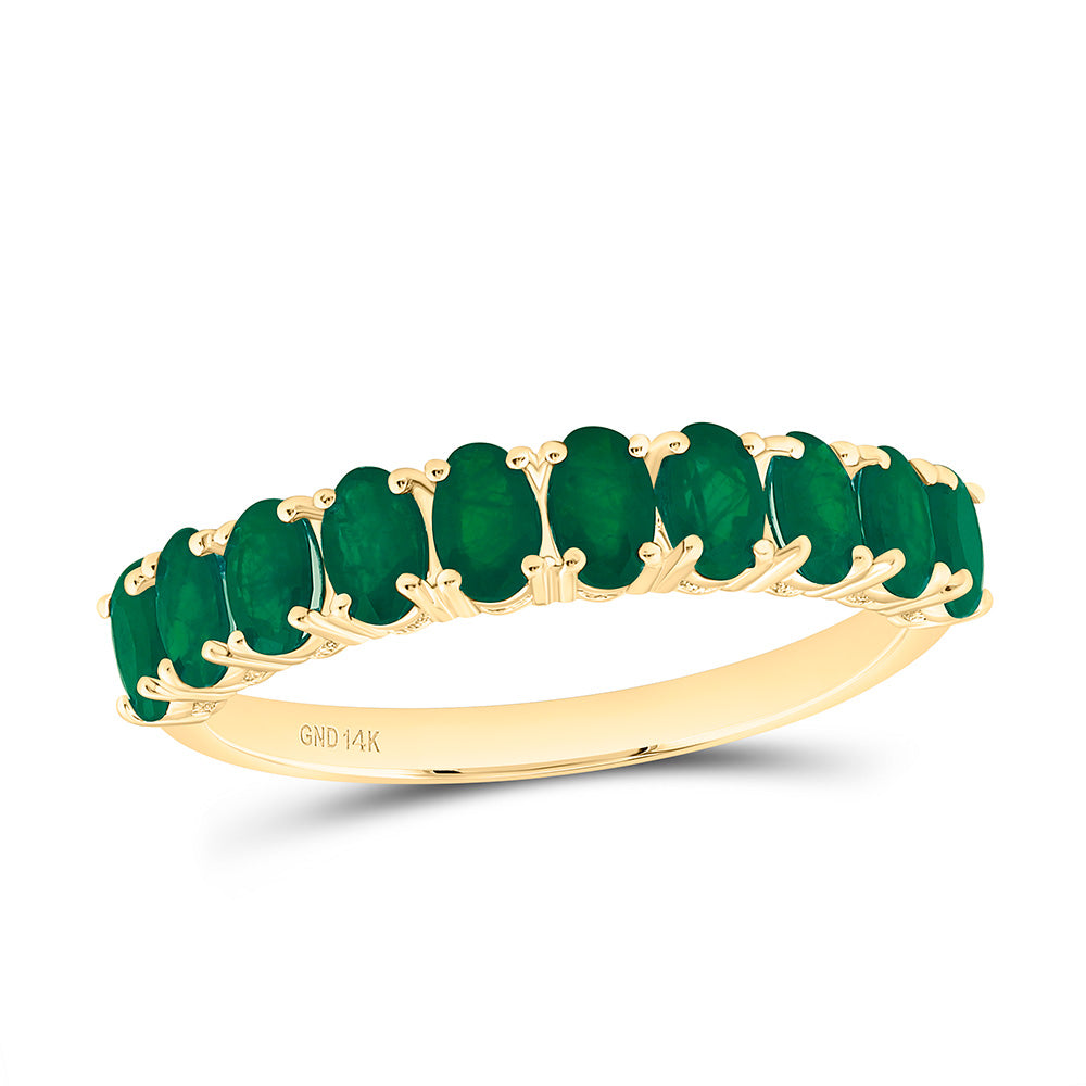 14K Yellow Or White Gold Oval Gem Ring