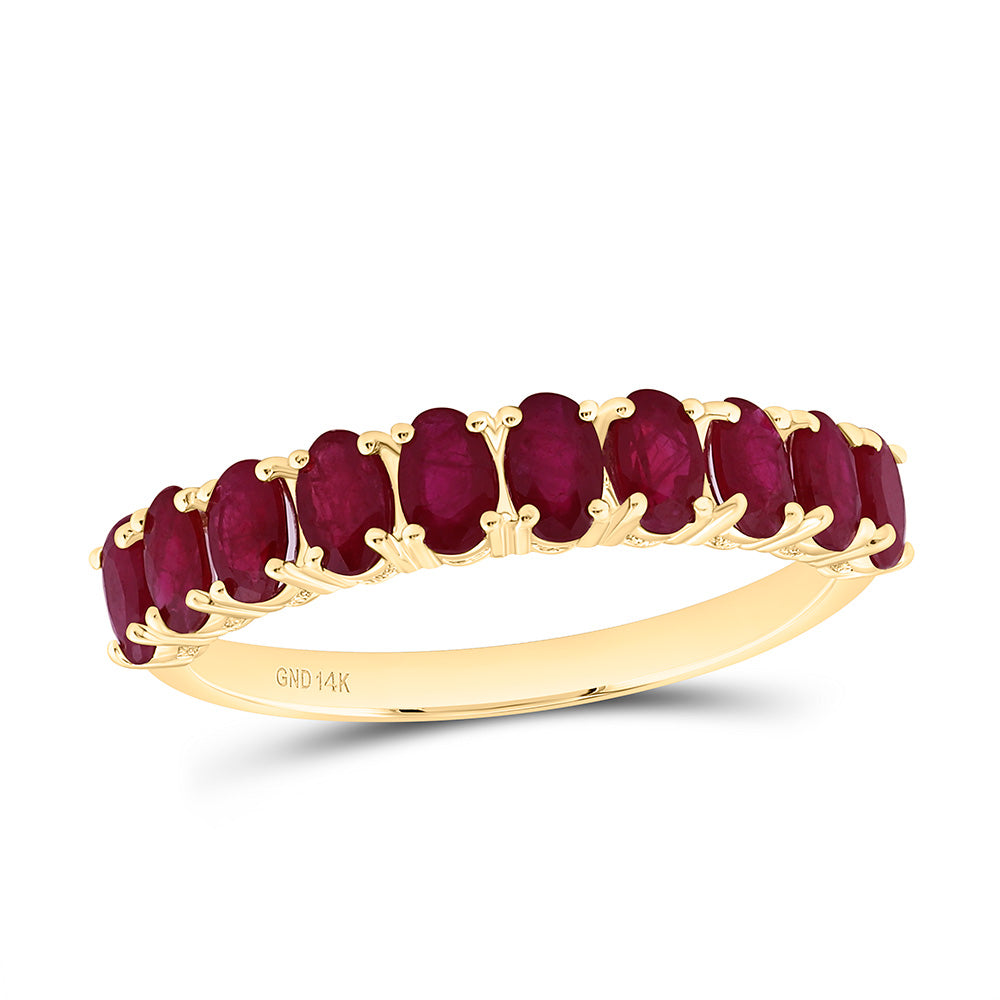 14K Yellow Or White Gold Oval Gem Ring