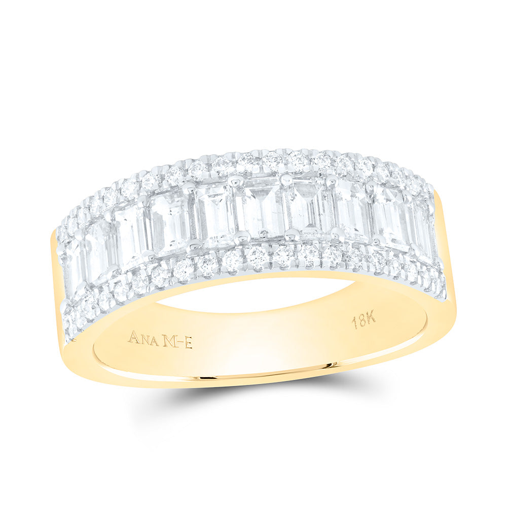 18K Yellow Or White Gold 1Cttw Natural Diamond Elite Fashion Band