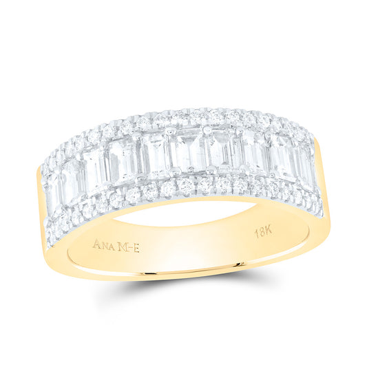 18K Yellow Or White Gold 1Cttw Natural Diamond Elite Fashion Band