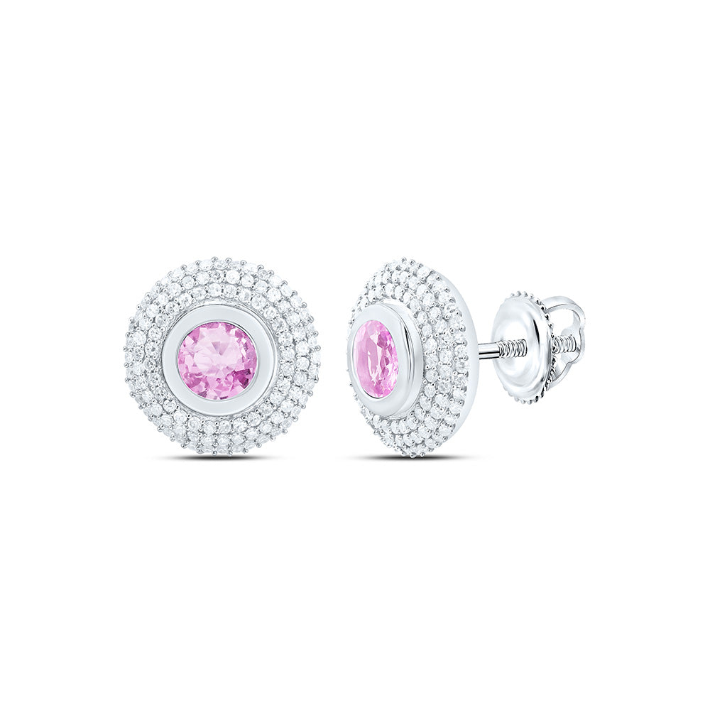 14K Yellow Or White Gold 1/2Cttw Natural Diamond Round Gem Earring