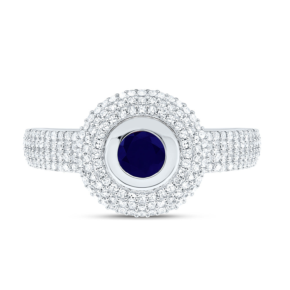 14K Yellow Or White Gold 1/2Cttw Natural Diamond Cn 5.10Mm Round Gem Ring