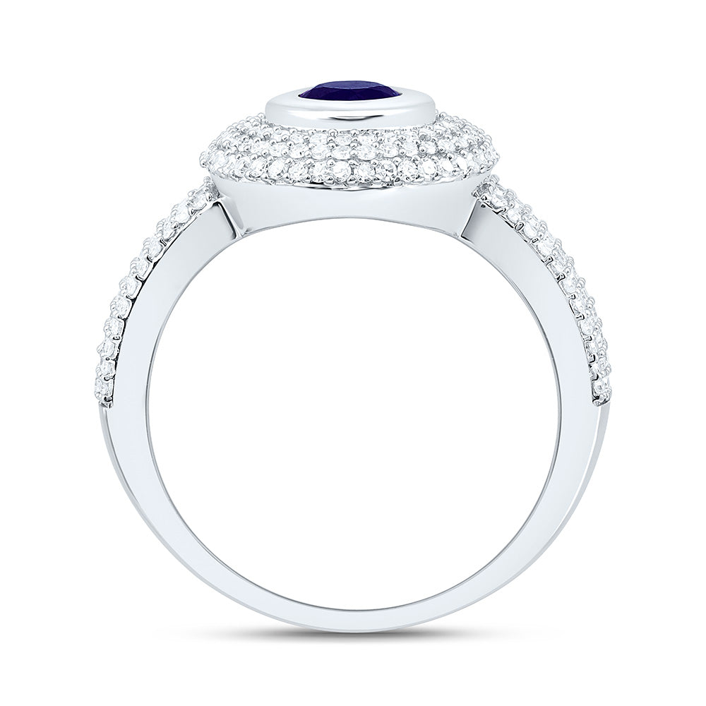 14K Yellow Or White Gold 1/2Cttw Natural Diamond Cn 5.10Mm Round Gem Ring