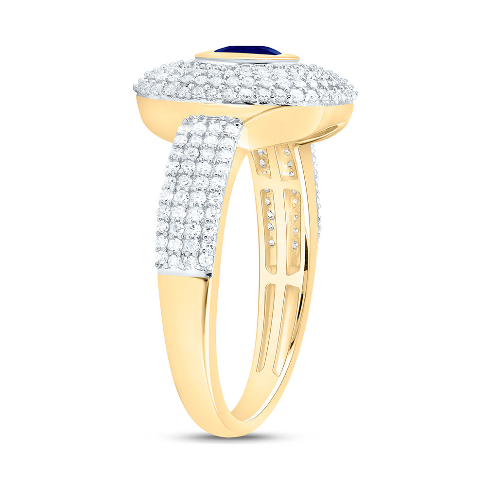 14K Yellow Or White Gold 1/2Cttw Natural Diamond Cn 4.90Mm Cushion Ring