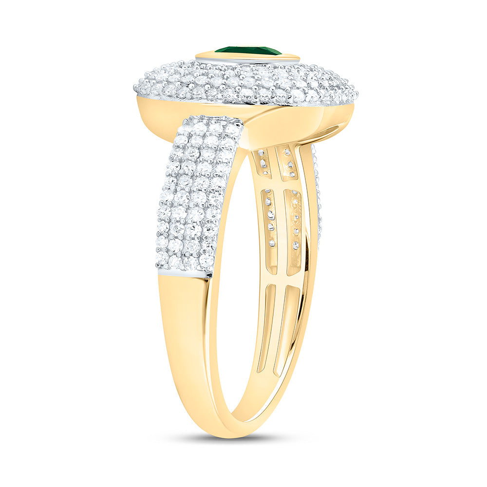 14K Yellow Or White Gold 1/2Cttw Natural Diamond Cn 4.90Mm Cushion Ring