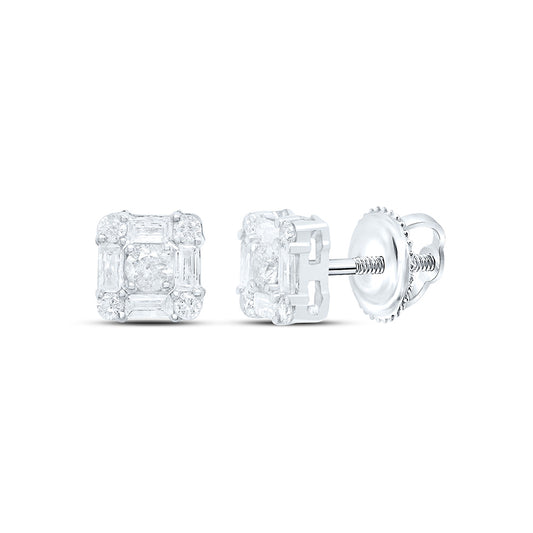 10K Yellow Or White Gold 1/2Cttw Natural Diamond Gift Earring