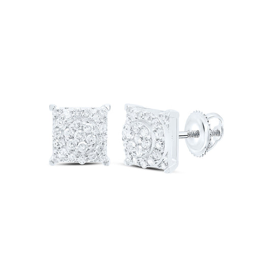 10K White Gold 1/3Cttw Natural Diamond Gift Earring